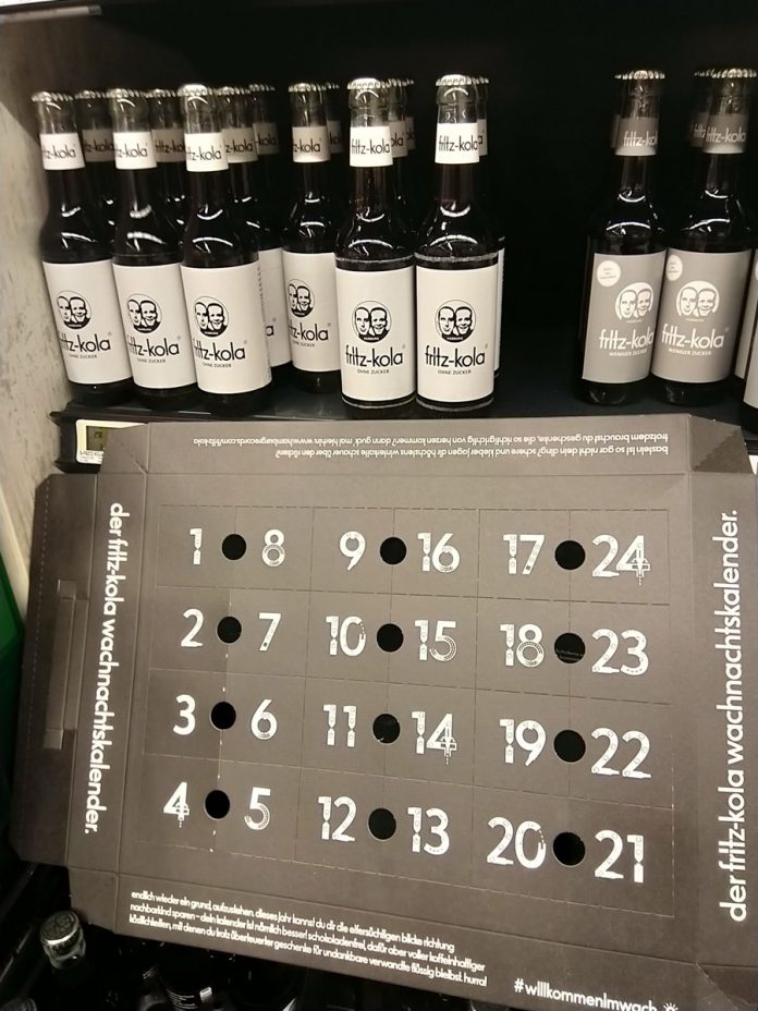 Fritz Kola Wachnachtskalender Geschenkt Hamsterrausch