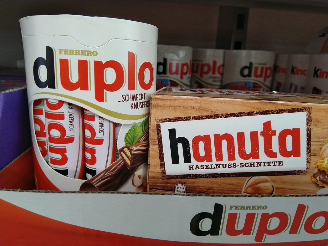 Ferrero Reisefieber Duplo, Hanuta, Yogurette, Bahn