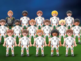 Die DFB-Stars sind los bei Edeka! Zur Fußball-EM 2024 gibt es Playmobil-Kicker bei einer Treueaktion. (c) 2024 PLAYMOBIL / DFB / BLUE OCEAN