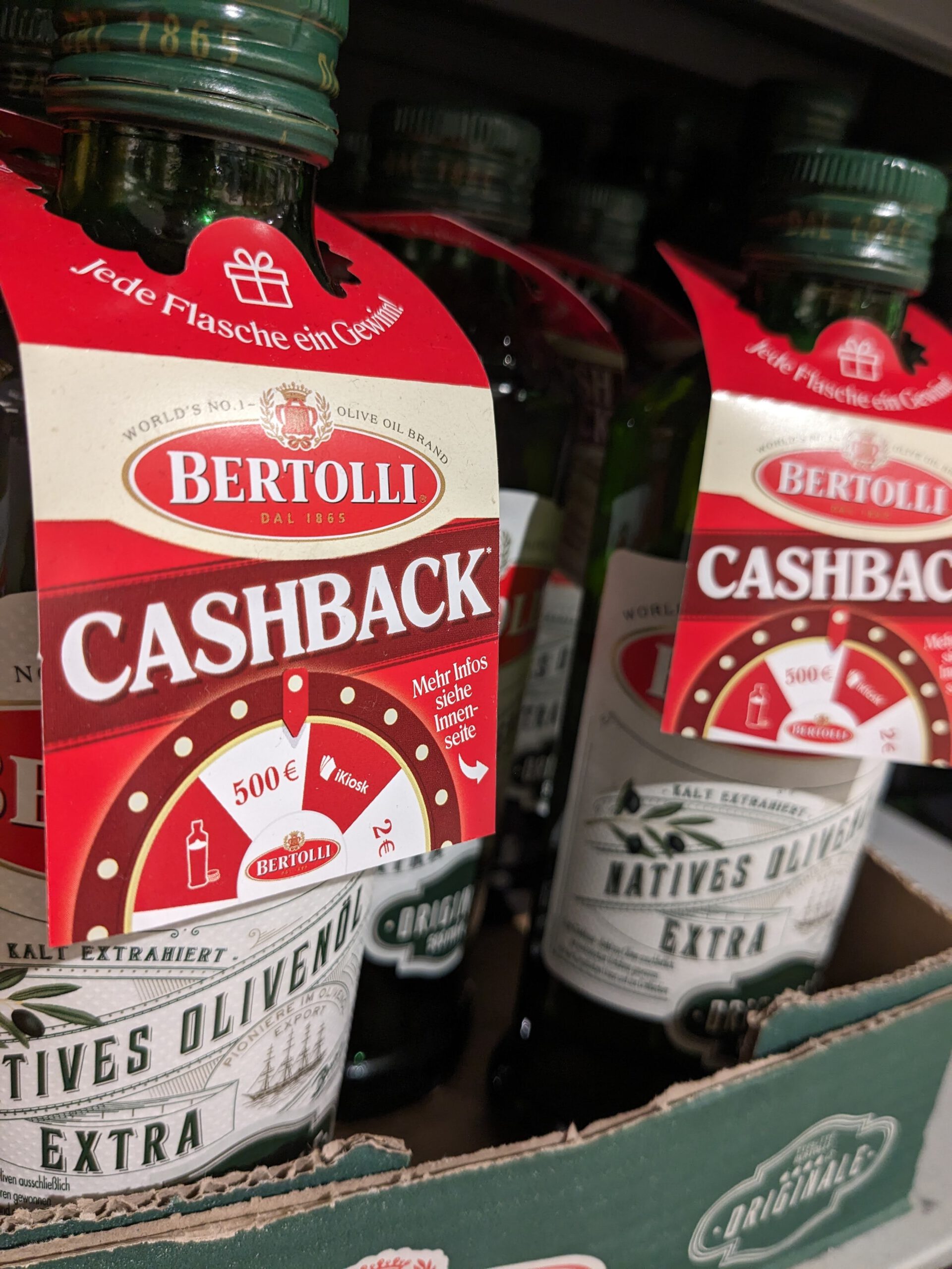 Bertolli Glücksrad: Cashback, Italien-Reise gewinnen