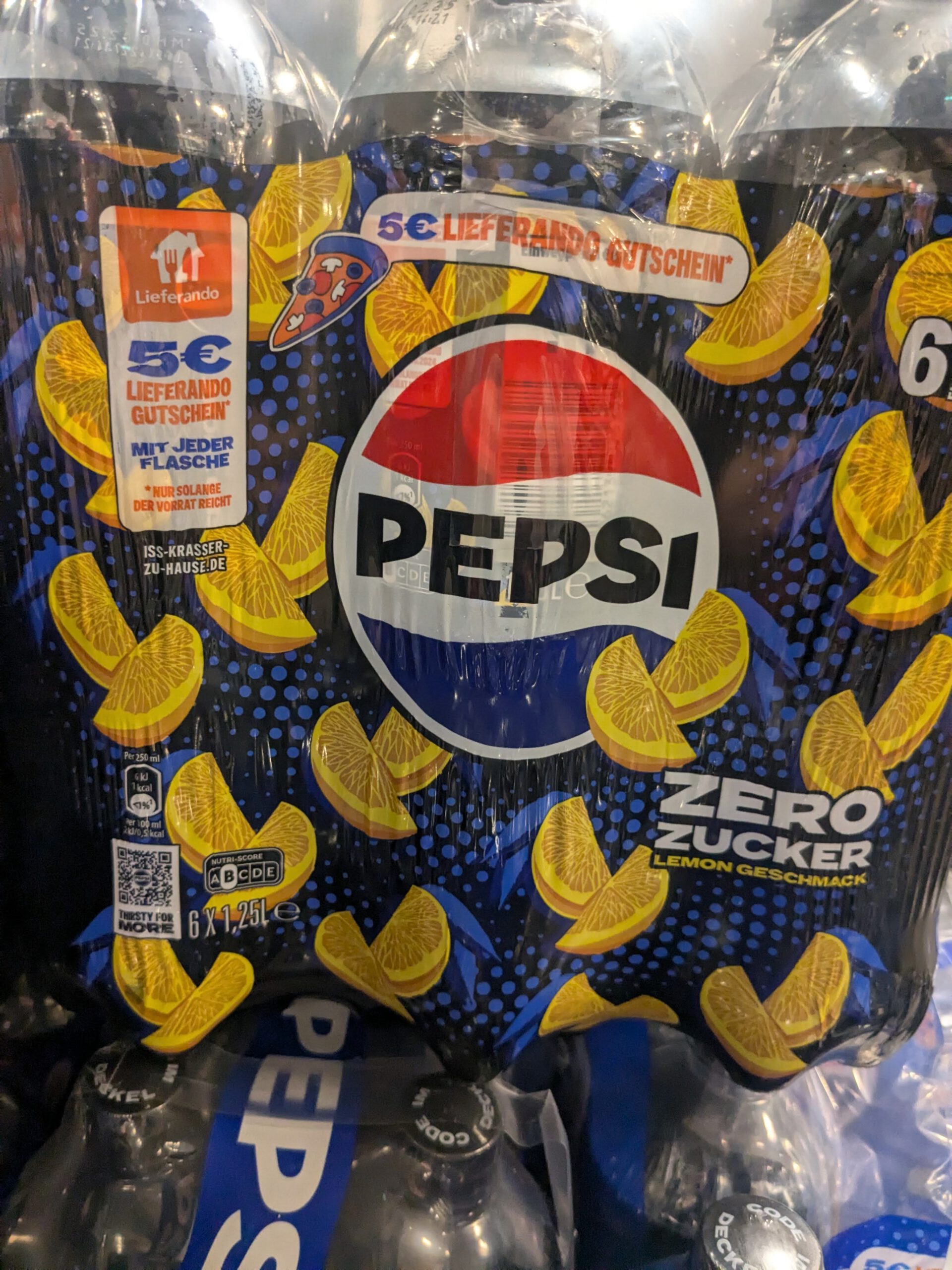 Pepsi: 5-Euro-Lieferando-Gutschein gratis