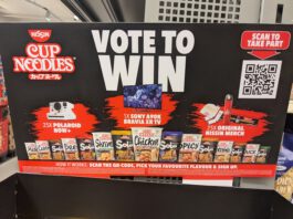 Nissin Cup Noodles: Sony-TV, Polaroid-Cam gewinnen