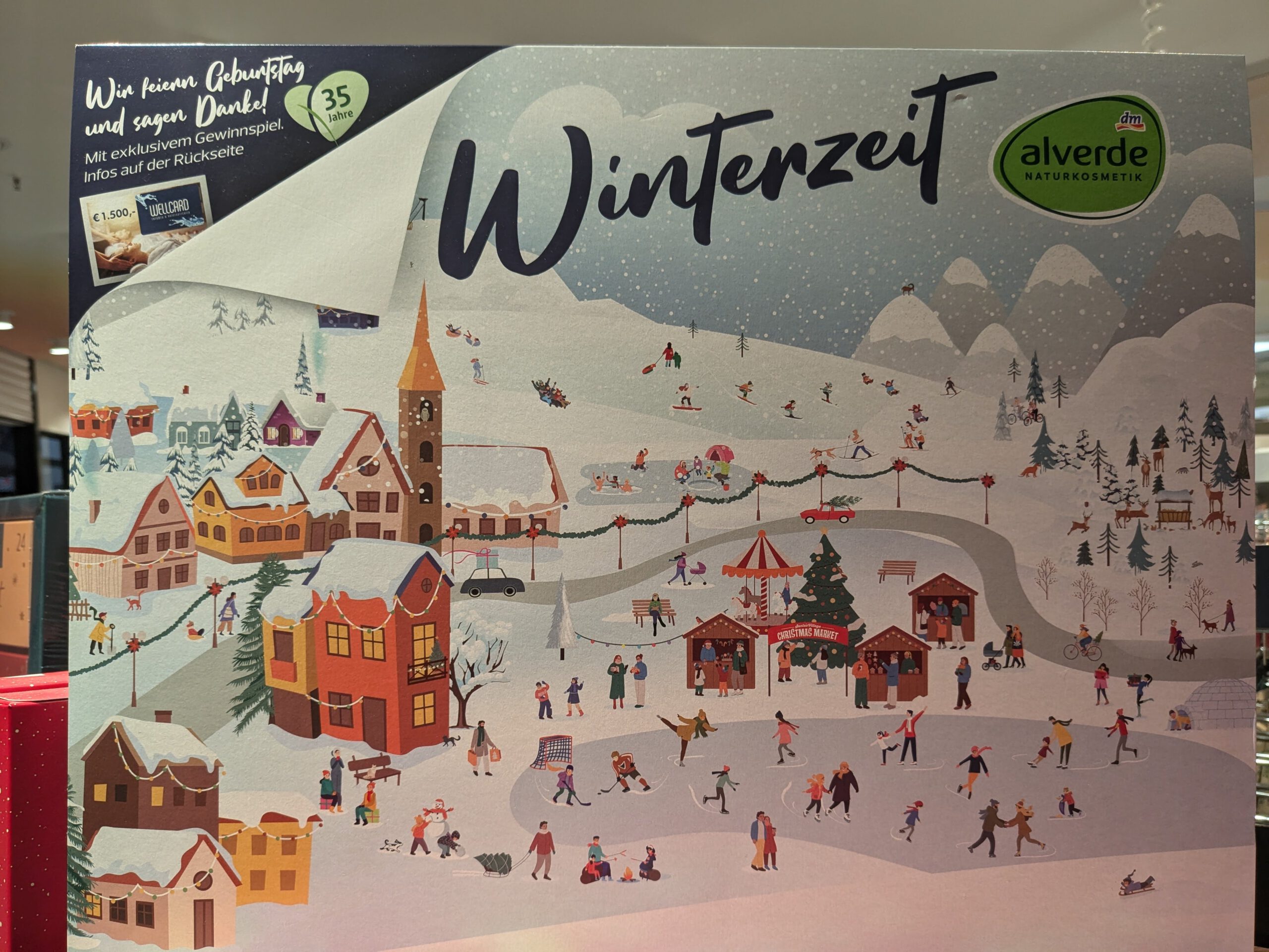 dm Alverde Adventskalender: 1500-Euro-Wellcard-Gutschein gewinnen