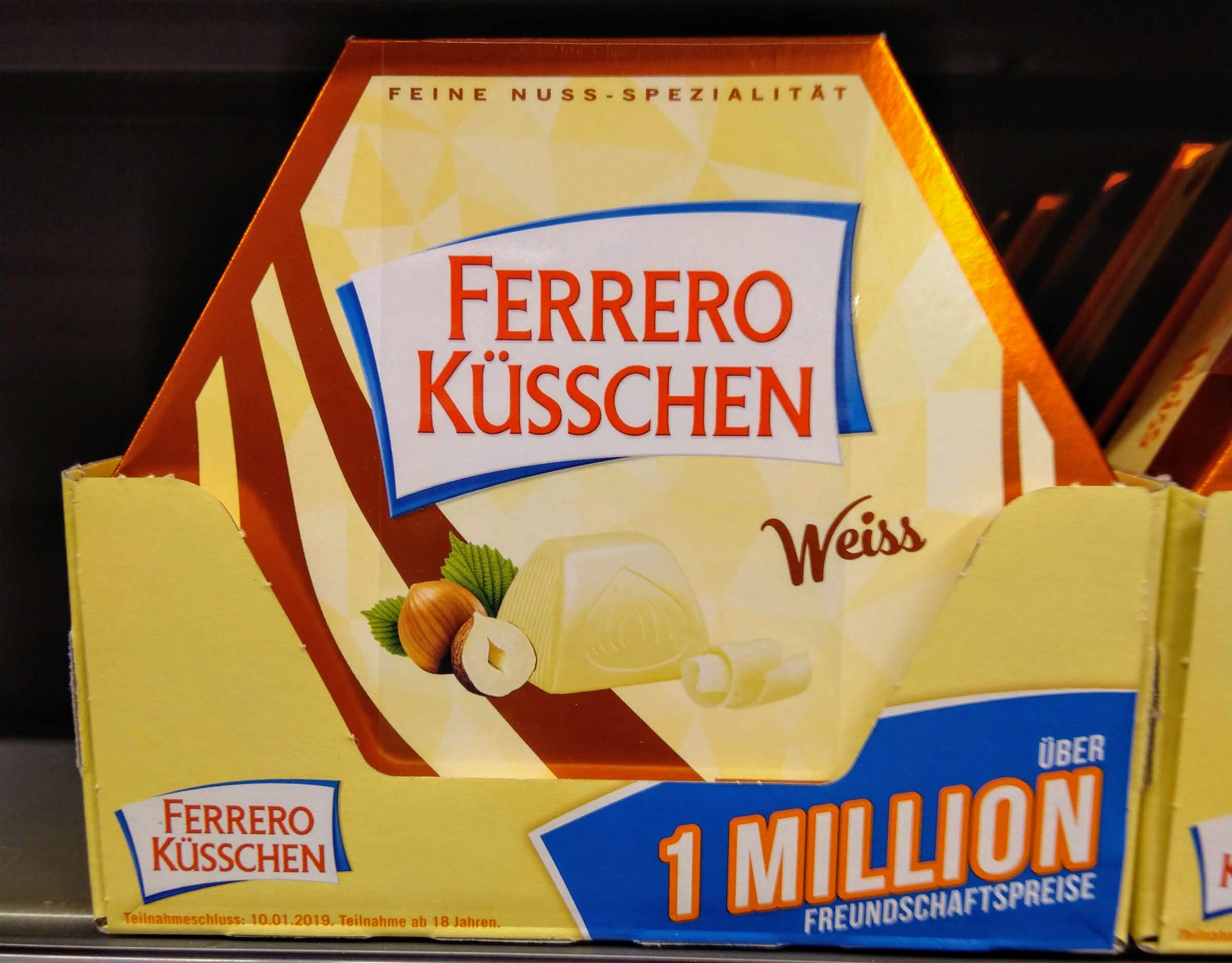 Ferrero Küsschen gratis testen - Kassenbon hochladen