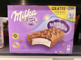 Milka Schoko Snack: Milka-Riesenfigur gewinnen