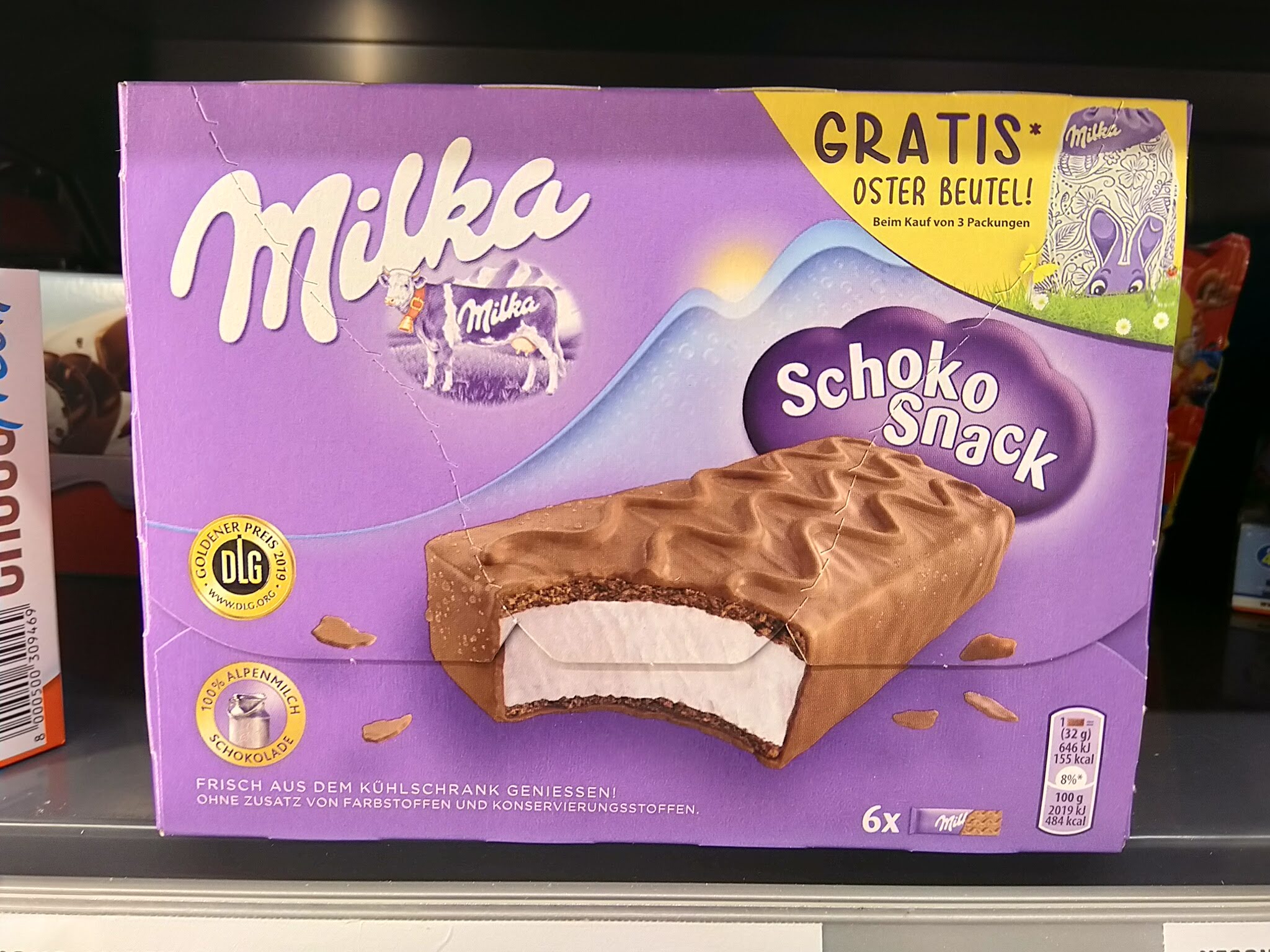 Milka Schoko Snack: Milka-Riesenfigur gewinnen