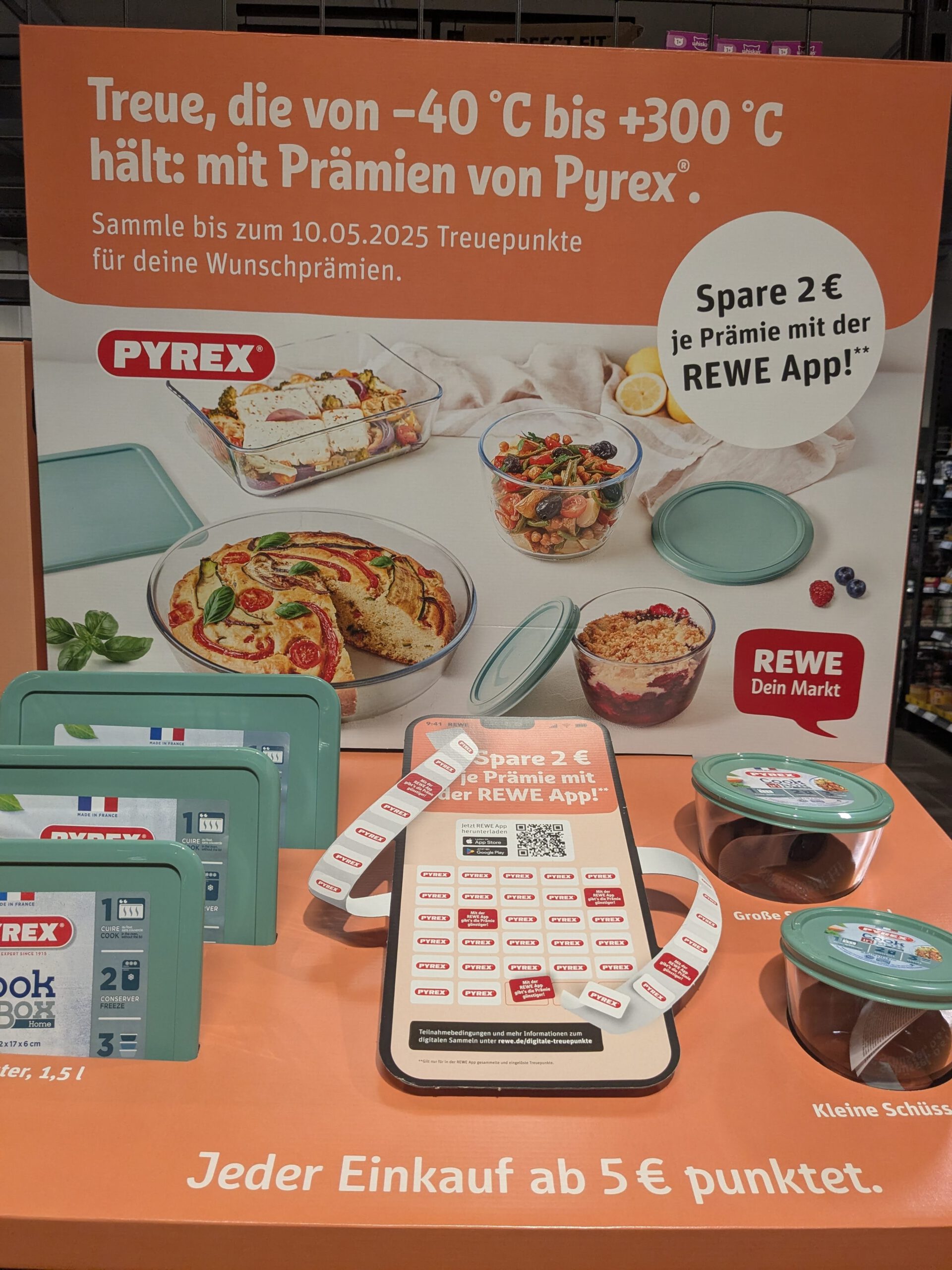 Rewe: Treuepunkte-Aktion mit Pyrex